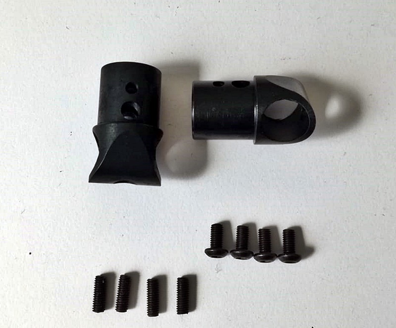 Pieza union Aluminio en T para pie tren aterrizaje 10mm